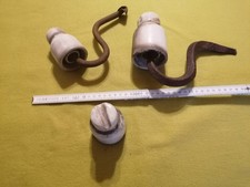 3 Isolatoren Porzellan Keramik